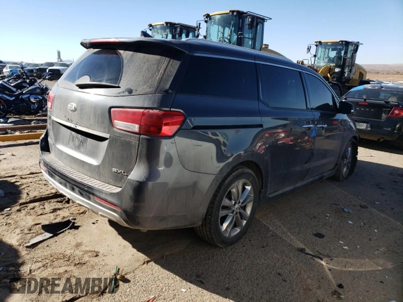 2018 Kia Sedona SX-L with VIN KNDME5C16J6396714, listed as a Copart auction lot 81565164 with 73,400 mi miles and Salvage Title. Bid and sale history available at carsss.com. Image 3.