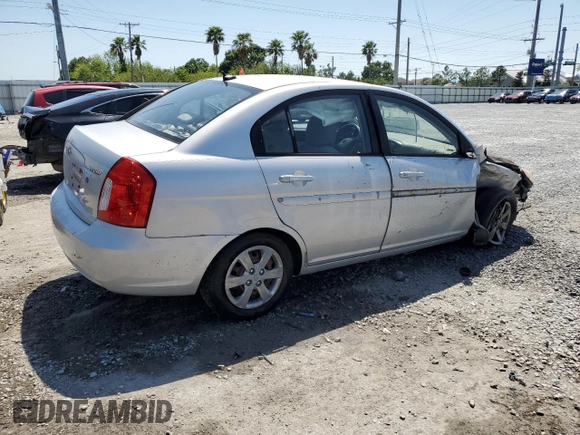 2011 Hyundai Accent GLS with VIN KMHCN4AC7BU619023, listed as a Copart auction lot 52868315 with 192,674 mi miles and Salvage Title. Bid and sale history available at carsss.com. Image 3.