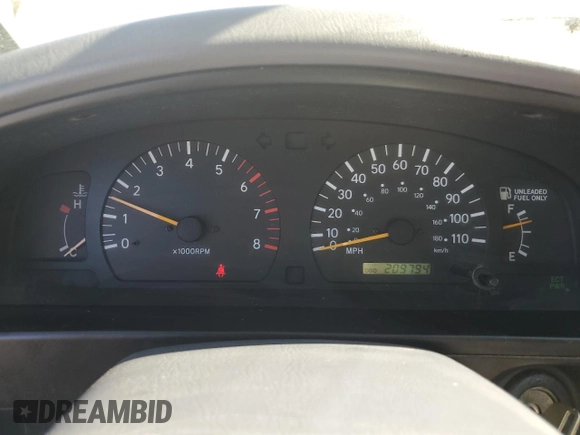 1999 Toyota Tacoma PreRunner with VIN 4TASM92N0XZ559544, listed as a Copart auction lot 86626024 with 209,794 mi miles and Salvage title. Bid and sale history available at DreamBid. Image 9.