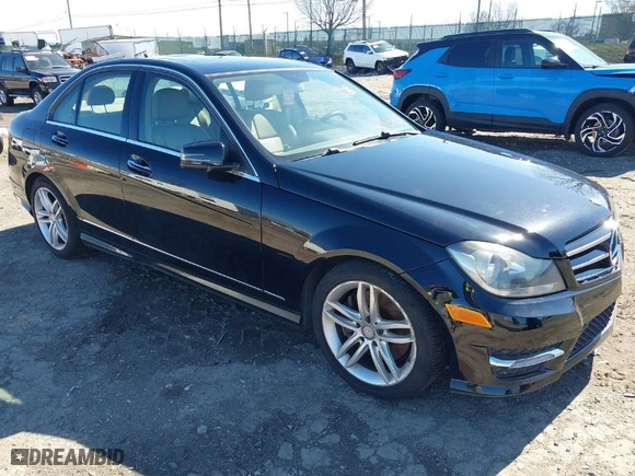 2014 Mercedes-Benz C-Class C 300 Sport with VIN WDDGF8AB5EA954195, listed as a IAAI auction lot 41858143 with 1 mi miles. Bid and sale history available at carsss.com. Image 1.