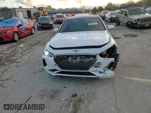 2019 Genesis G70 Advanced z VIN KMTG44LA0KU020504, wystawiony jako Copart lot #83984724 z przebiegiem 54 444 mil mil oraz Szkoda całkowita • Salvage title. Historia ofert i sprzedaży dostępna na DreamBid. Obrazek 10.