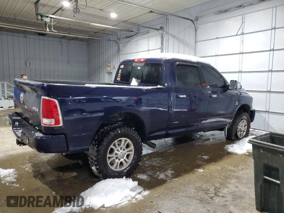 2017 Ram 2500 Laramie with VIN 3C6UR5FLXHG571712, listed as a Copart auction lot 43586025 with 197,337 mi miles and Salvage Title. Bid and sale history available at carsss.com. Image 3.