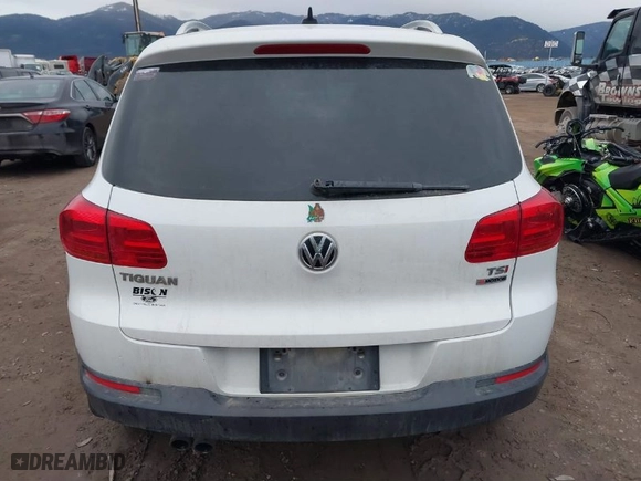 2017 Volkswagen Tiguan Wolfsburg Edition with VIN WVGSV7AX6HK003768, listed as a IAAI auction lot 41137411 with 117,862 mi miles. Bid and sale history available at carsss.com. Image 17.