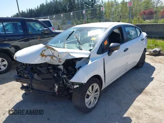 2020 Nissan Versa S with VIN 3N1CN8DV0LL828420, listed as a IAAI auction lot 42072646 with Not Provided miles. Bid and sale history available at carsss.com. Image 2.