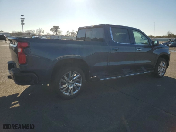 2022 Chevrolet Silverado 1500 LTD High Country with VIN 1GCUYHEL8NZ195960, listed as a Copart auction lot 85559884 with 54,739 mi miles and Salvage Title. Bid and sale history available at carsss.com. Image 3.