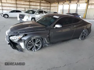 2020 Infiniti Q60 Luxe with VIN JN1EV7EK3LM340253, listed as a Copart auction lot 54211774 with 55,155 mi miles and Salvage Title. Bid and sale history available at carsss.com. Image 1.