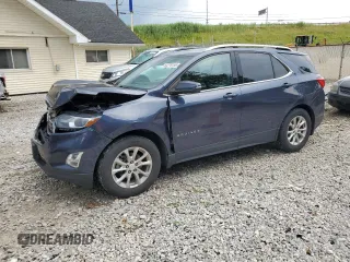 2018 Chevrolet Equinox LT with VIN 3GNAXJEV0JS579499, listed as a Copart auction lot 63274155 with 94,516 mi miles and Salvage title. Bid and sale history available at DreamBid. Image 1.