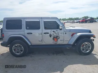 2018 Jeep Wrangler Unlimited Sahara with VIN 1C4HJXEG4JW115522, listed as a IAAI auction lot 42322791 with 68,409 mi miles and . Bid and sale history available at DreamBid. Image 13.
