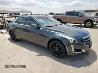 2014 Cadillac CTS Luxury RWD with VIN 1G6AR5SX3E0125747, listed as a Copart auction lot 53171085 with 136,395 mi miles and Salvage Title. Bid and sale history available at carsss.com. Image 4.