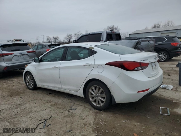 2015 Hyundai Elantra Limited with VIN 5NPDH4AE1FH624753, listed as a Copart auction lot 85233594 with 83,107 mi miles and Salvage Title. Bid and sale history available at carsss.com. Image 2.