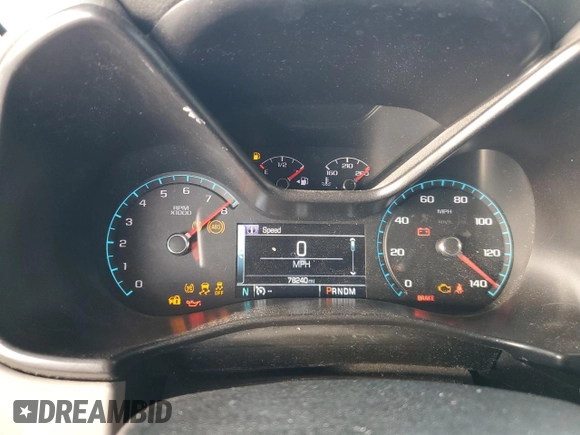 2016 Chevrolet Colorado 2WD LT with VIN 1GCHSCEAXG1191401, listed as a Copart auction lot 77888874 with 78,240 mi miles and Salvage Title. Bid and sale history available at carsss.com. Image 9.