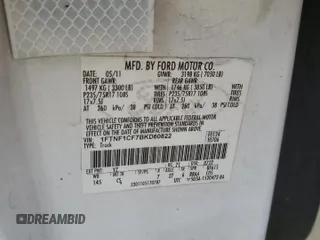 2011 Ford F-150 XL with VIN 1FTNF1CF7BKD60822, listed as a Copart auction lot 48488755 with Not Provided miles and Clean Title. Bid and sale history available at carsss.com. Image 12.