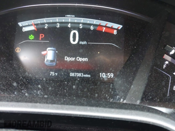 2018 Honda CR-V EX-L with VIN 2HKRW1H89JH501933, listed as a IAAI auction lot 42055281 with 87,083 mi miles and . Bid and sale history available at DreamBid. Image 16.