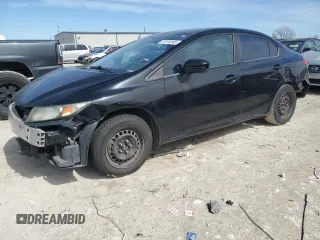 2014 Honda Civic Sedan LX with VIN 19XFB2F50EE040581, listed as a Copart auction lot 47118145 with Not Provided miles and Clean Title. Bid and sale history available at carsss.com. Image 1.