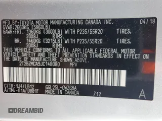 2018 Lexus RX 350 with VIN 2T2BZMCA9JC148080, listed as a Copart auction lot 59716135 with 46,522 mi miles and Clean title. Bid and sale history available at DreamBid. Image 14.