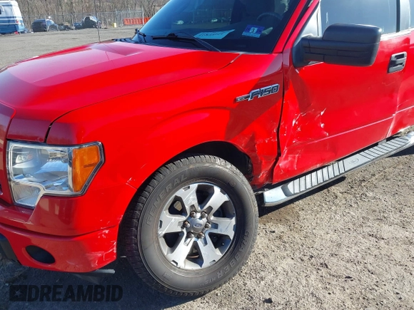 2014 Ford F-150 XL with VIN 1FTFX1EF1EFD02412, listed as a IAAI auction lot 41835121 with 110,485 mi miles. Bid and sale history available at carsss.com. Image 6.