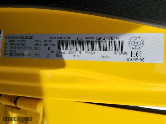 2015 Jeep Wrangler Unlimited Sahara with VIN 1C4BJWEG1FL643544, listed as a Copart auction lot 47566095 with 80,750 mi miles and Salvage Title. Bid and sale history available at carsss.com. Image 13.