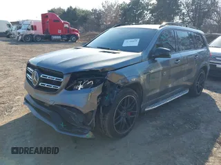 2017 Mercedes-Benz GLS 63 AMG with VIN 4JGDF7FE8HA959000, listed as a IAAI auction lot 41751659 with 120,657 mi miles and . Bid and sale history available at DreamBid. Image 2.