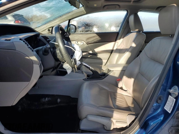 2012 Honda Civic EX-L with VIN 19XFB2F99CE324615, listed as a Copart auction lot 50165245 with 149,076 mi miles and Salvage Title. Bid and sale history available at DreamBid. Image 7.