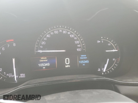 2017 Cadillac CTS AWD with VIN 1G6AW5SX5H0171853, listed as a Copart auction lot 80124974 with 105,349 mi miles and Salvage title. Bid and sale history available at DreamBid. Image 9.