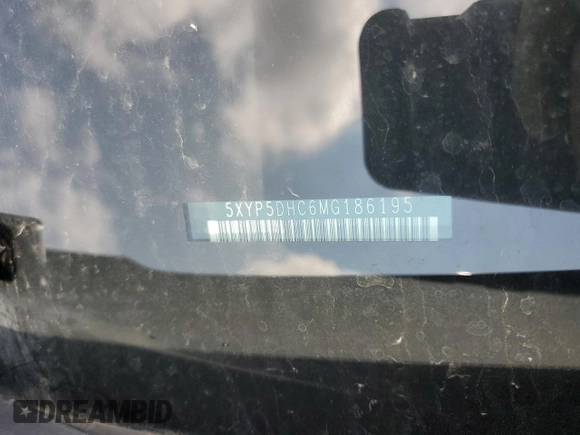 2021 Kia Telluride SX with VIN 5XYP5DHC6MG186195, listed as a Copart auction lot 59906235 with 77,626 mi miles and Salvage title. Bid and sale history available at DreamBid. Image 13.