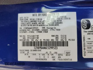 2014 Ford Mustang V6 with VIN 1ZVBP8AM6E5299523, listed as a Copart auction lot 55768065 with 128,500 mi miles and Salvage title. Bid and sale history available at DreamBid. Image 12.