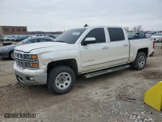 2015 Chevrolet Silverado 1500 LTZ with VIN 3GCUKSEC2FG117531, listed as a Copart auction lot 43966355 with 171,196 mi miles and Salvage Title. Bid and sale history available at carsss.com. Image 1.