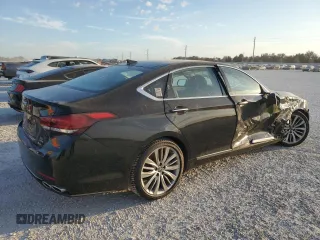 2018 Genesis G80 5.0L Ultimate with VIN KMHGN4JF4JU228941, listed as a Copart auction lot 75126194 with 61,704 mi miles and Non Repairable. Bid and sale history available at carsss.com. Image 3.