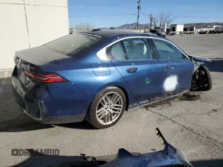 2024 BMW 5 Series 530i with VIN WBA43FJ01RCP88936, listed as a Copart auction lot 82317654 with 9,738 mi miles and Salvage Title. Bid and sale history available at carsss.com. Image 3.
