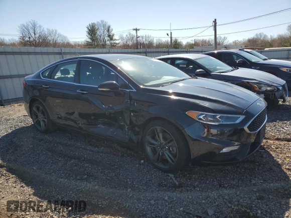 2017 Ford Fusion Sport with VIN 3FA6P0VP2HR249333, listed as a Copart auction lot 49861145 with 77,577 mi miles and Salvage Title. Bid and sale history available at carsss.com. Image 4.