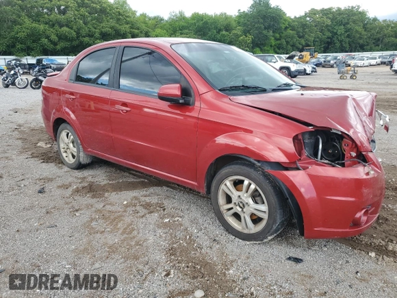 2011 Chevrolet Aveo 2LT with VIN KL1TG5DE5BB120676, listed as a Copart auction lot 55781815 with Not provided miles and Salvage title. Bid and sale history available at DreamBid. Image 4.
