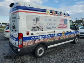 2019 Ford Transit Passenger XL with VIN 1FBAX2XM5KKB04435, listed as a Copart auction lot 43841485 with 8,995 mi miles and Non Repairable. Bid and sale history available at carsss.com. Image 3.