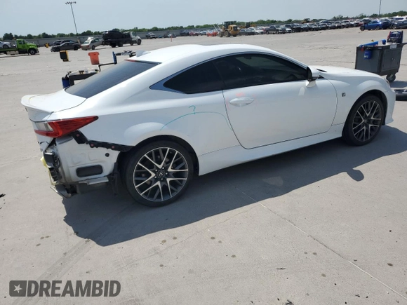 2018 Lexus RC with VIN JTHS85BC3J5004469, listed as a Copart auction lot 53468235 with 61,949 mi miles and Salvage Title. Bid and sale history available at carsss.com. Image 3.