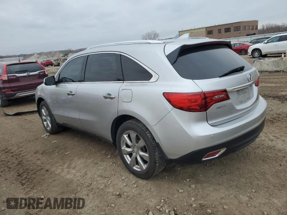2015 Acura MDX Advance/Entertainment Pkg with VIN 5FRYD4H88FB022507, listed as a Copart auction lot 43153865 with 178,288 mi miles and Salvage Title. Bid and sale history available at carsss.com. Image 2.
