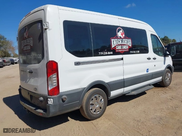 2017 Ford Transit Wagon XL with VIN 1FBAX2CM8HKA37666, listed as a IAAI auction lot 40636497 with 164,713 mi miles. Bid and sale history available at carsss.com. Image 4.
