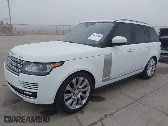 2015 Land Rover Range Rover Supercharged with VIN SALGS2TF9FA213352, listed as a IAAI auction lot 41685768 with 100,994 mi miles and . Bid and sale history available at DreamBid. Image 2.