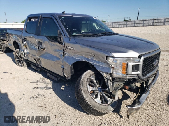 2020 Ford F-150 XL with VIN 1FTEW1C57LKE70956, listed as a Copart auction lot 50637584 with 101,108 mi miles and Salvage Title. Bid and sale history available at carsss.com. Image 4.