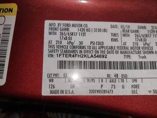 2019 Ford Ranger XL с VIN 1FTER4FH2KLA54692, выставлен на аукционе IAAI как лот 40914888 с пробегом 73 311 миль миль и . История ставок и продаж доступна на DreamBid. Изображение 9.