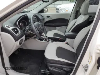 2020 Jeep Compass Latitude with VIN 3C4NJCBBXLT158971, listed as a Copart auction lot 56140245 with 38,212 mi miles and Salvage title. Bid and sale history available at DreamBid. Image 7.