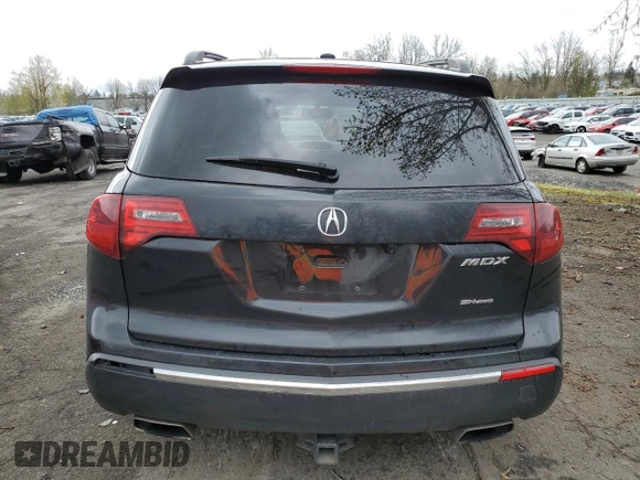 2013 Acura MDX with VIN 2HNYD2H21DH506506, listed as a Copart auction lot 51750835 with 193,183 mi miles and Salvage title. Bid and sale history available at DreamBid. Image 6.