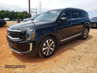 2022 Kia Telluride S with VIN 5XYP64HC1NG222809, listed as a Copart auction lot 57153625 with 74,368 mi miles and Salvage title. Bid and sale history available at DreamBid. Image 1.