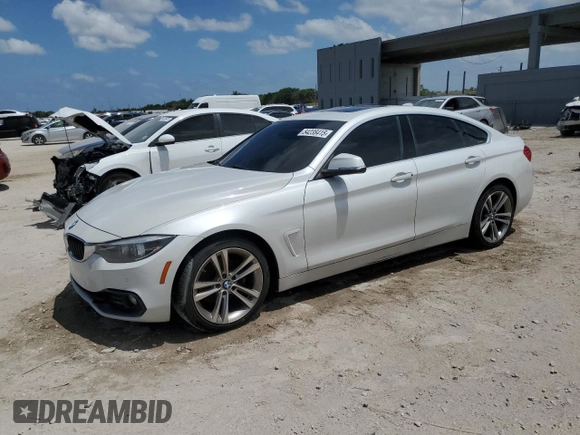 2018 BMW 4 Series 430i with VIN WBA4J1C57JBG77211, listed as a Copart auction lot 54238415 with 145,181 mi miles and Clean Title. Bid and sale history available at carsss.com. Image 1.