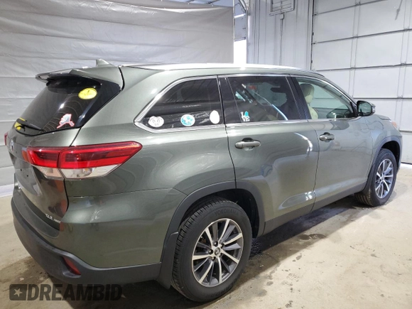 2019 Toyota Highlander SE with VIN 5TDJZRFH6KS937687, listed as a Copart auction lot 51037325 with 50,113 mi miles and Salvage title. Bid and sale history available at DreamBid. Image 3.