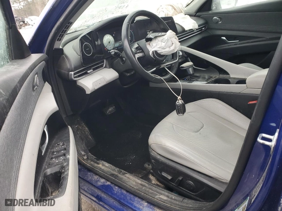 2023 Hyundai Elantra Limited with VIN KMHLP4AG0PU485914, listed as a Copart auction lot 42193255 with 28,271 mi miles and Salvage Title. Bid and sale history available at carsss.com. Image 8.