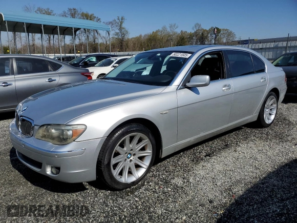 2006 BMW 7 Series 750Li with VIN WBAHN835X6DT59235, listed as a Copart auction lot 50221505 with 172,187 mi miles and Salvage Title. Bid and sale history available at carsss.com. Image 1.