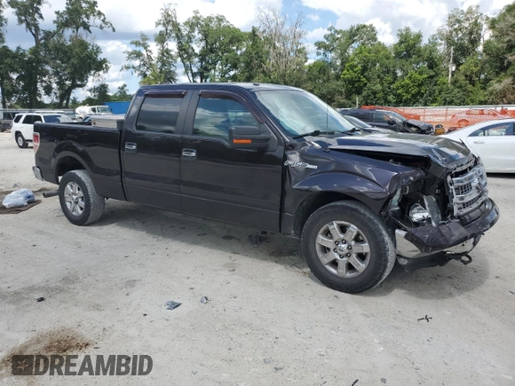 2013 Ford F-150 XL with VIN 1FTFW1EF1DFB70494, listed as a Copart auction lot 61549945 with 124,216 mi miles and Salvage title. Bid and sale history available at DreamBid. Image 4.