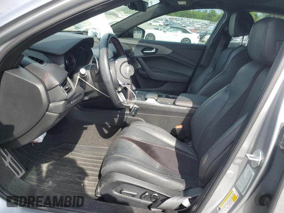 2022 Acura TLX w/A-Spec Package with VIN 19UUB5F55NA000851, listed as a Copart auction lot 54745015 with 44,219 mi miles and Salvage title. Bid and sale history available at DreamBid. Image 7.