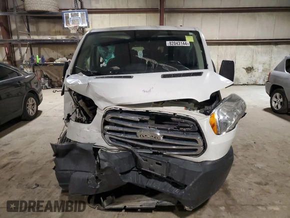 2017 Ford Transit XL with VIN 1FBZX2YM2HKB16956, listed as a Copart auction lot 82043144 with Not Provided miles and Salvage Title. Bid and sale history available at DreamBid. Image 5.
