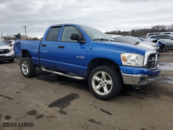 2008 Dodge Ram 1500 SLT with VIN 1D7HU18N08S545473, listed as a Copart auction lot 48234135 with 195,949 mi miles and Salvage Title. Bid and sale history available at carsss.com. Image 4.