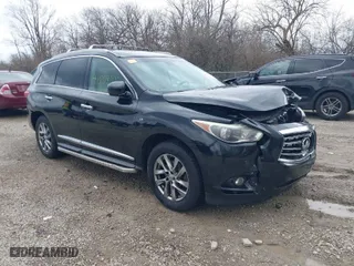 2015 Infiniti QX60 with VIN 5N1AL0MM0FC507539, listed as a IAAI auction lot 41869222 with 183,769 mi miles. Bid and sale history available at carsss.com. Image 1.